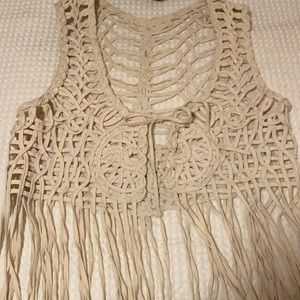 Vintage crochet vest